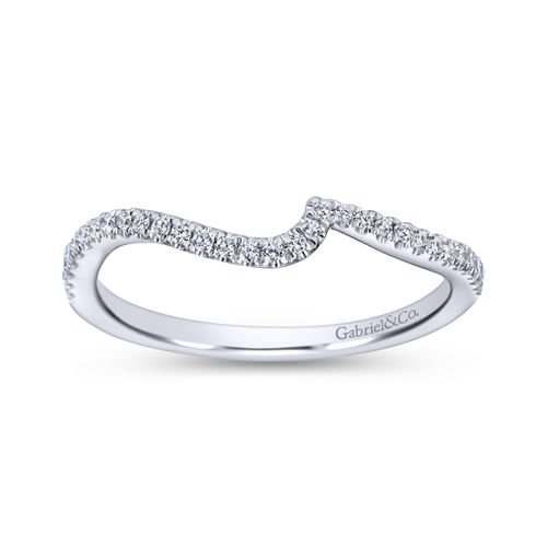 18K White Gold Matching Wedding Band