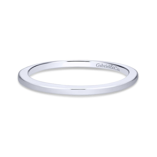 18K White Gold Matching Wedding Band