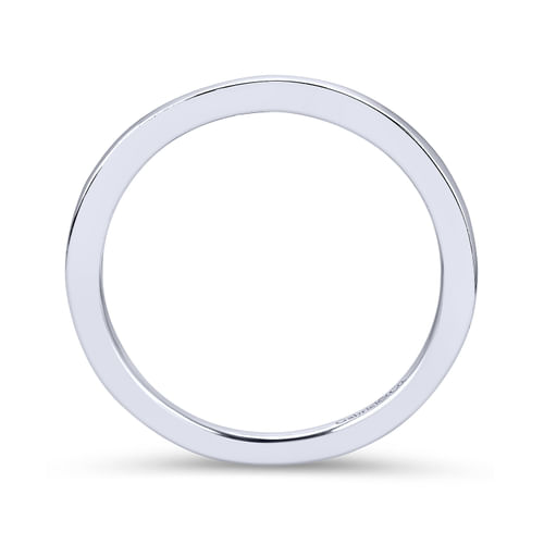 18K White Gold Matching Wedding Band