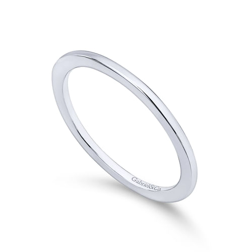 18K White Gold Matching Wedding Band