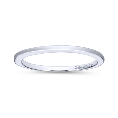 18K White Gold Matching Wedding Band