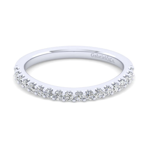 18K White Gold Matching Wedding Band