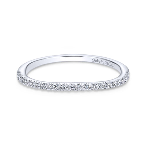 18K White Gold Matching Wedding Band