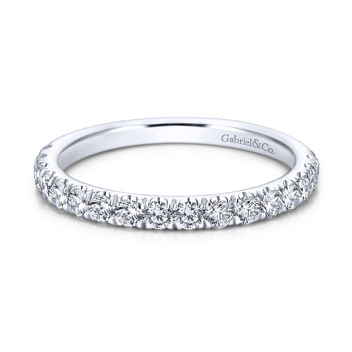 18K White Gold Matching Wedding Band