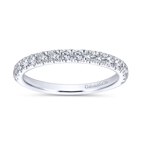 18K White Gold Matching Wedding Band