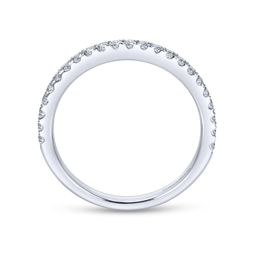 18K White Gold Matching Wedding Band