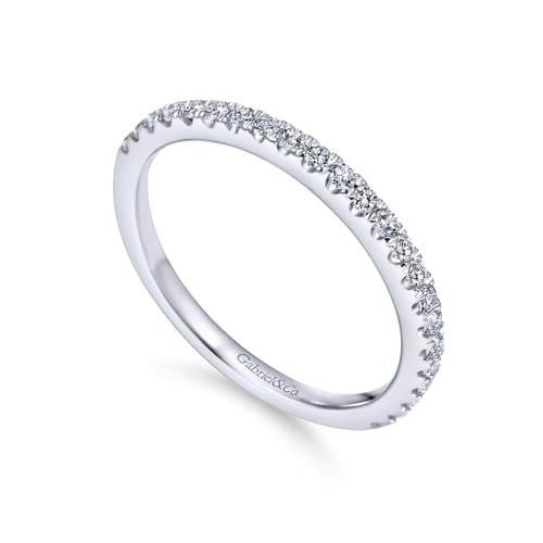 18K White Gold Matching Wedding Band