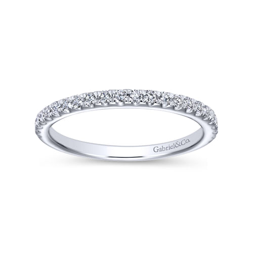 18K White Gold Matching Wedding Band