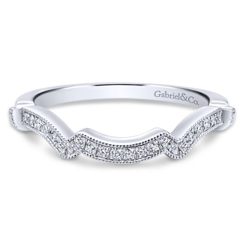 18K White Gold Matching Wedding Band
