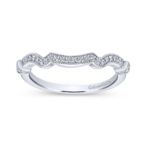 18K White Gold Matching Wedding Band