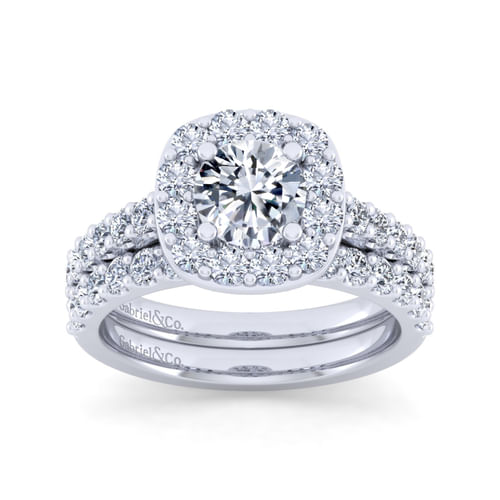 18K White Gold Matching Wedding Band
