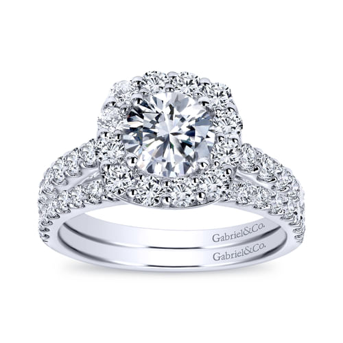 18K White Gold Matching Wedding Band