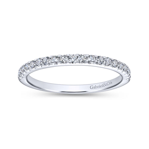 18K White Gold Matching Wedding Band