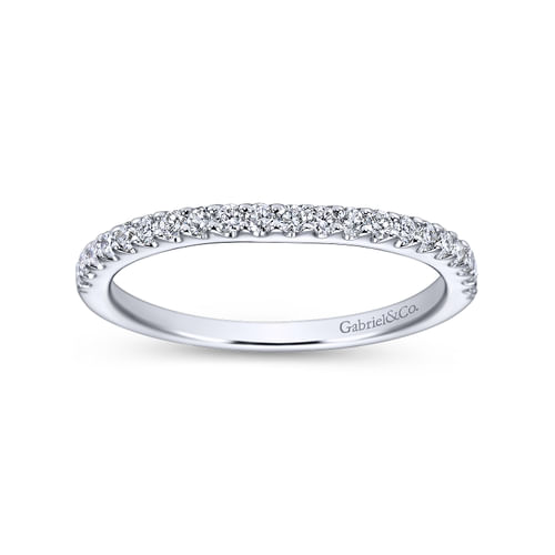 18K White Gold Matching Wedding Band