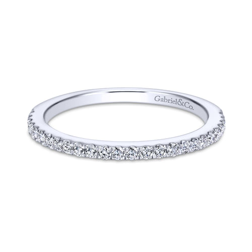 18K White Gold Matching Wedding Band