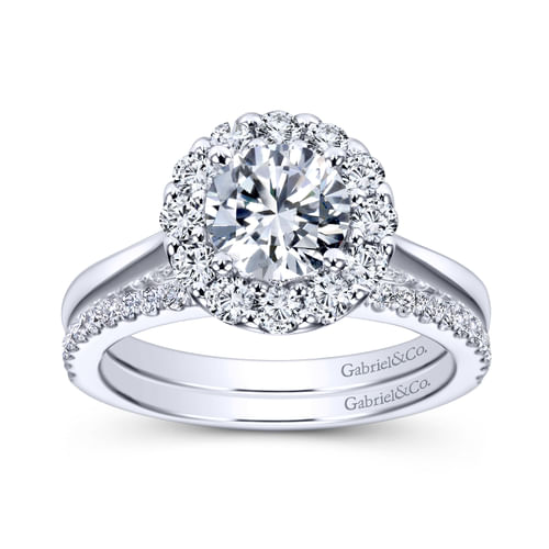 18K White Gold Matching Wedding Band