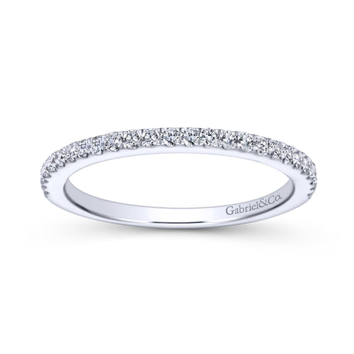 18K White Gold Matching Wedding Band
