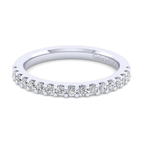 18K White Gold Matching Wedding Band