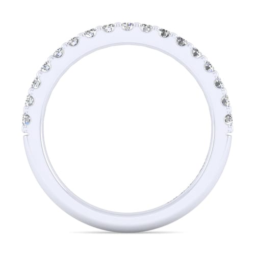 18K White Gold Matching Wedding Band