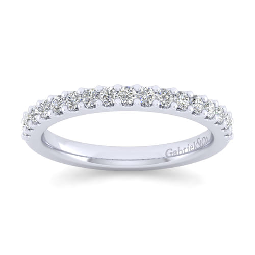 18K White Gold Matching Wedding Band