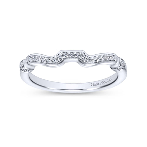 18K White Gold Matching Wedding Band