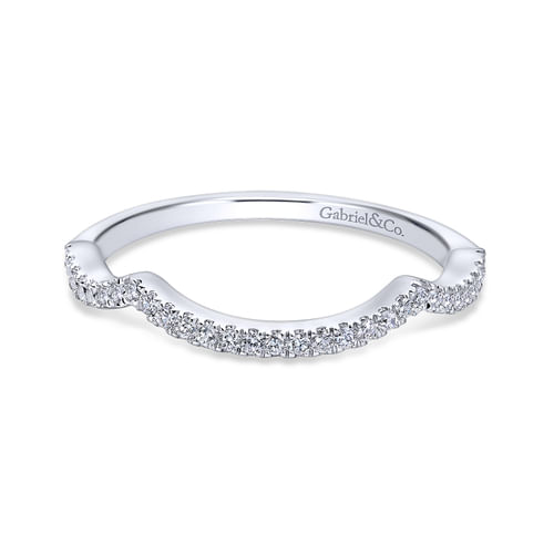 18K White Gold Matching Wedding Band