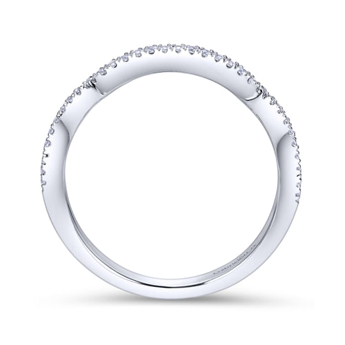 18K White Gold Matching Wedding Band