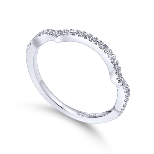 18K White Gold Matching Wedding Band