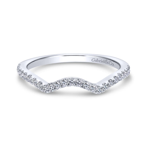 18K White Gold Matching Wedding Band
