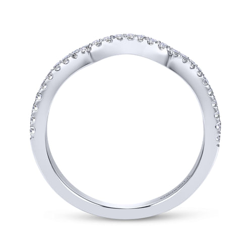 18K White Gold Matching Wedding Band