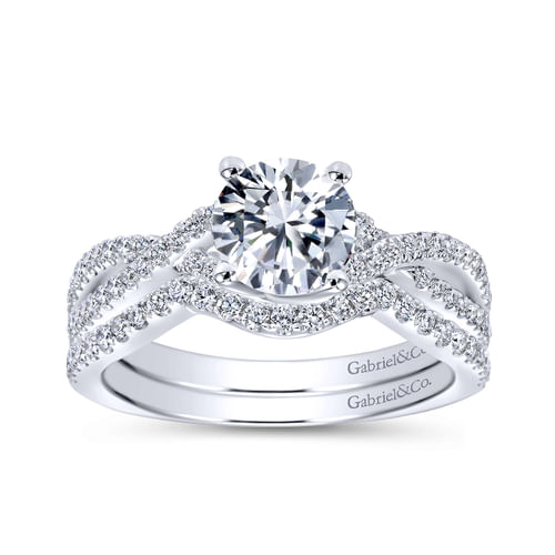 18K White Gold Matching Wedding Band