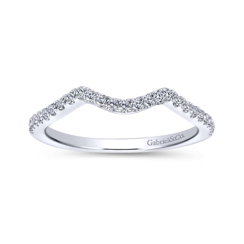 18K White Gold Matching Wedding Band