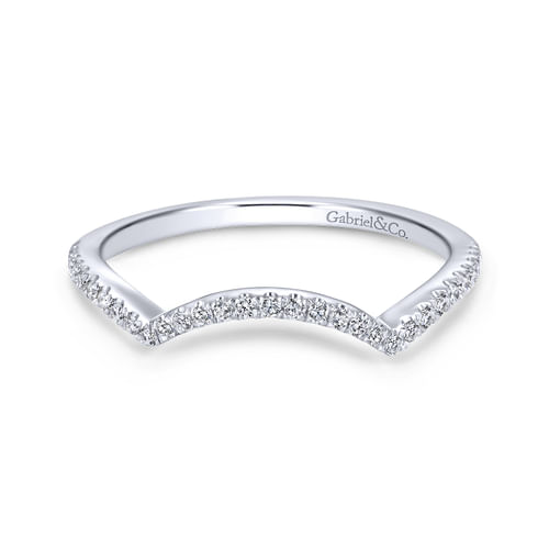18K White Gold Matching Wedding Band