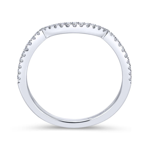 18K White Gold Matching Wedding Band