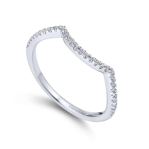 18K White Gold Matching Wedding Band
