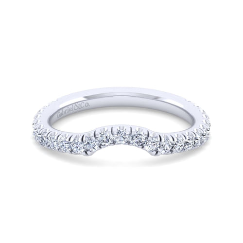 18K White Gold Matching Wedding Band