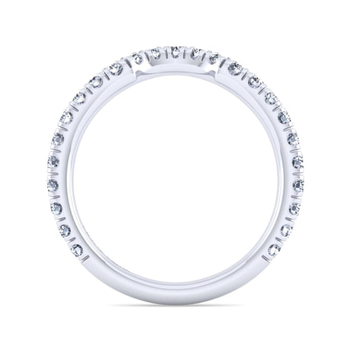 18K White Gold Matching Wedding Band