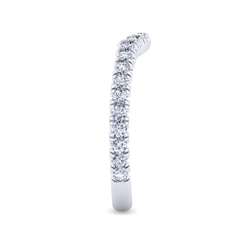 18K White Gold Matching Wedding Band