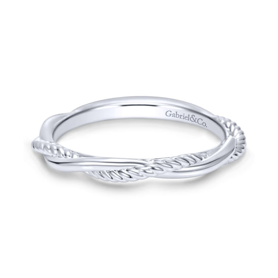 Gabriel - 18K White Gold Matching Wedding Band