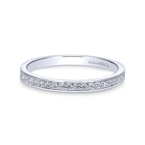 18K White Gold Matching Wedding Band