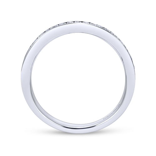 18K White Gold Matching Wedding Band