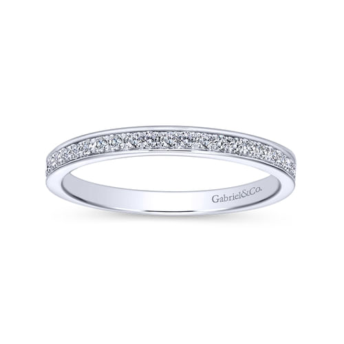 18K White Gold Matching Wedding Band