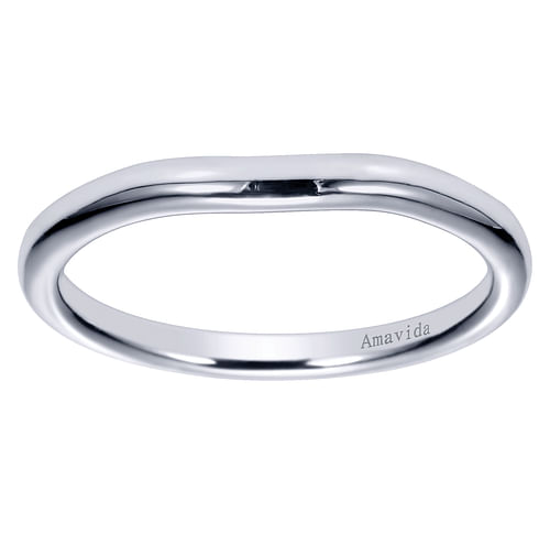 18K White Gold Matching Wedding Band