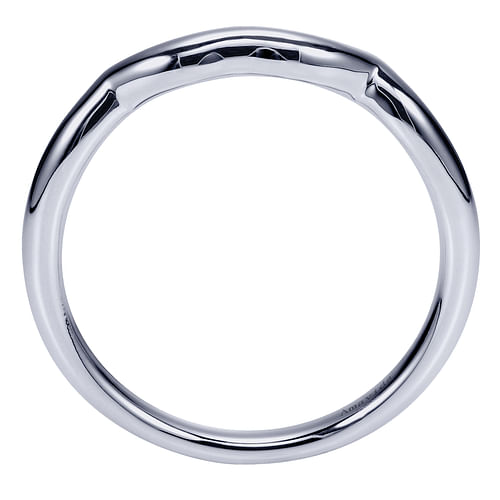 18K White Gold Matching Wedding Band