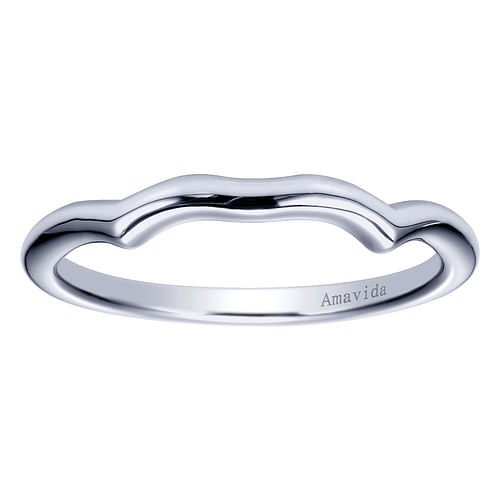 18K White Gold Matching Wedding Band