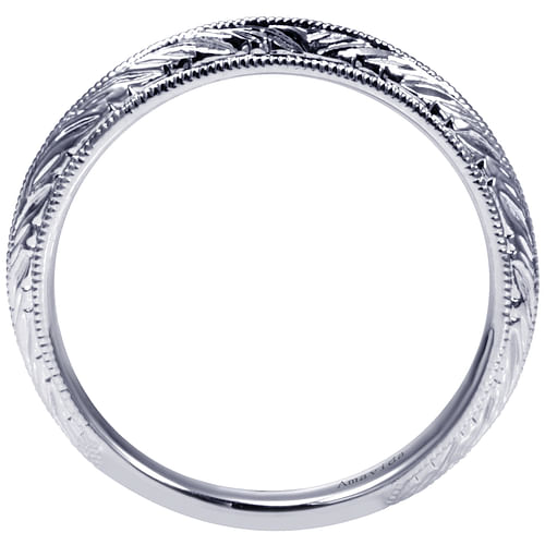 18K White Gold Matching Wedding Band