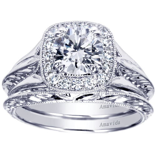 18K White Gold Matching Wedding Band