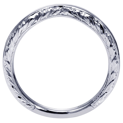 18K White Gold Matching Wedding Band