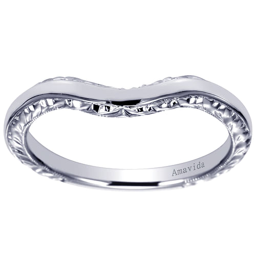 18K White Gold Matching Wedding Band