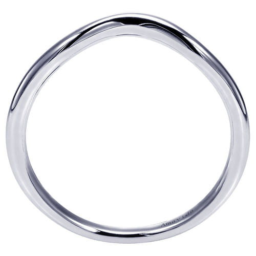 18K White Gold Matching Wedding Band